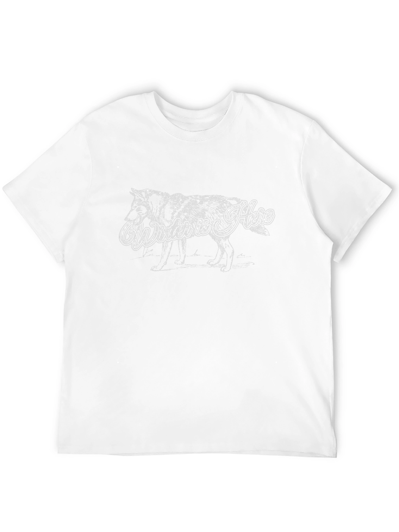 Winter Is Here Wolf T-Shirt