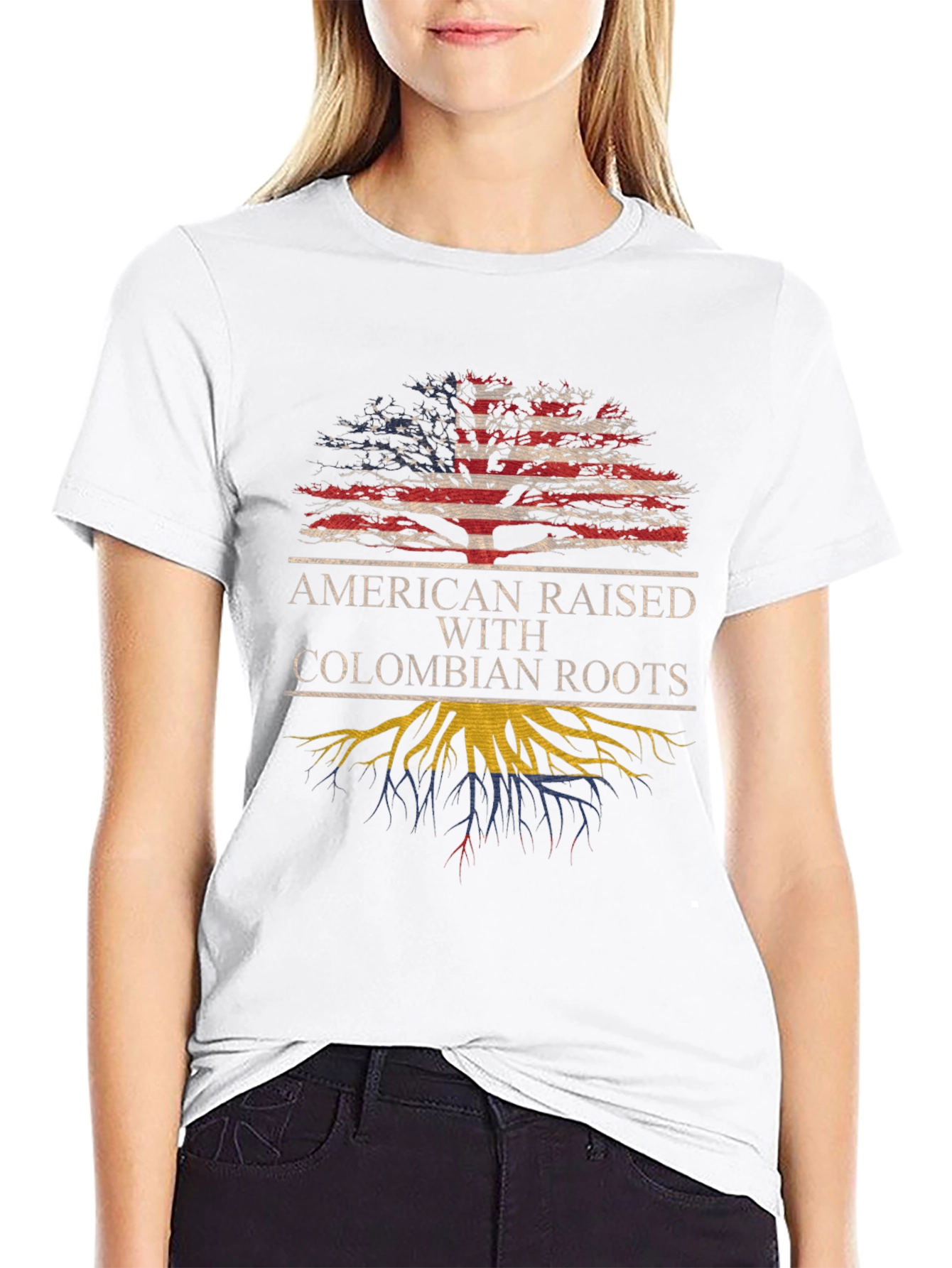 American Raised Colombian Roots T-Shirt