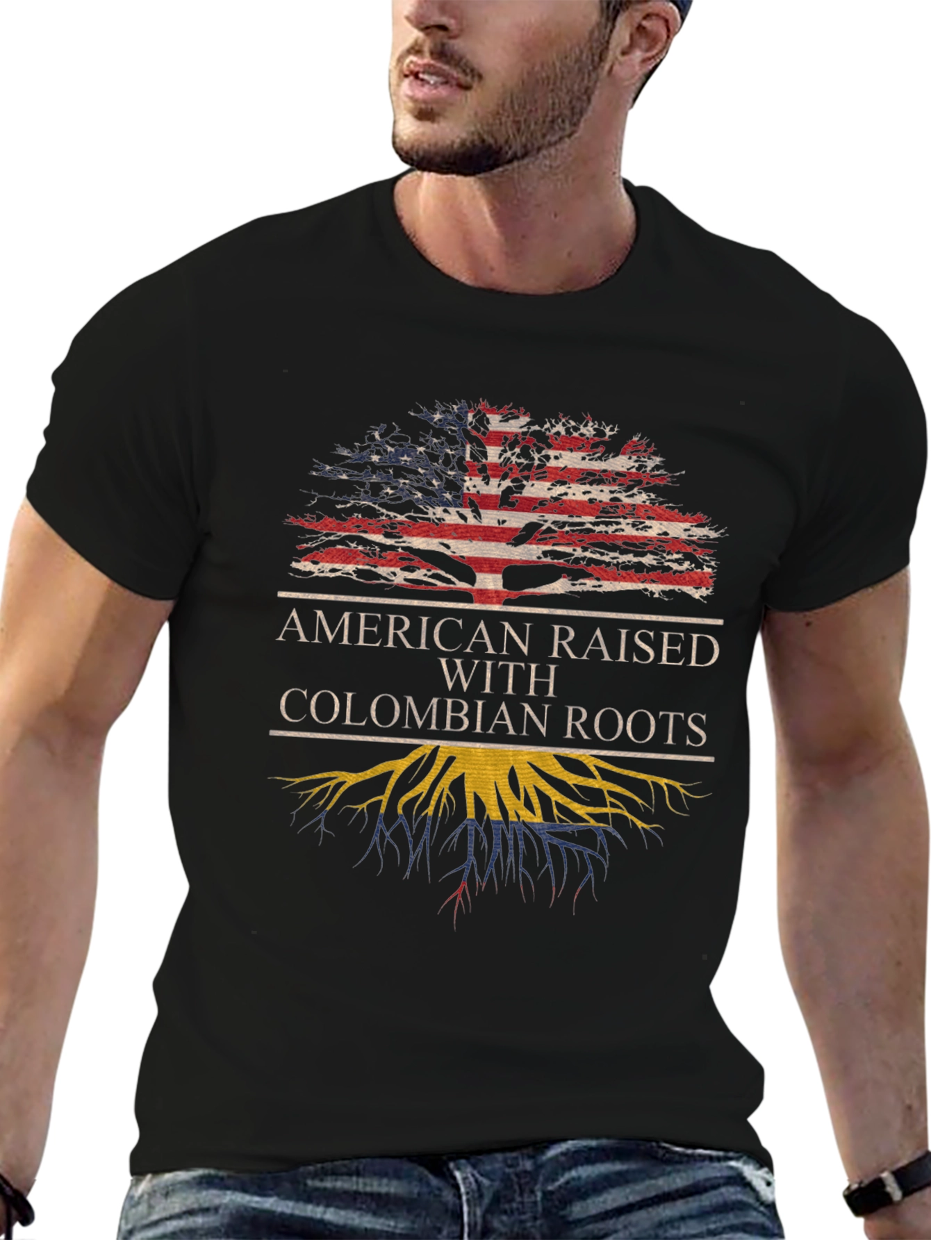 American Raised Colombian Roots T-Shirt