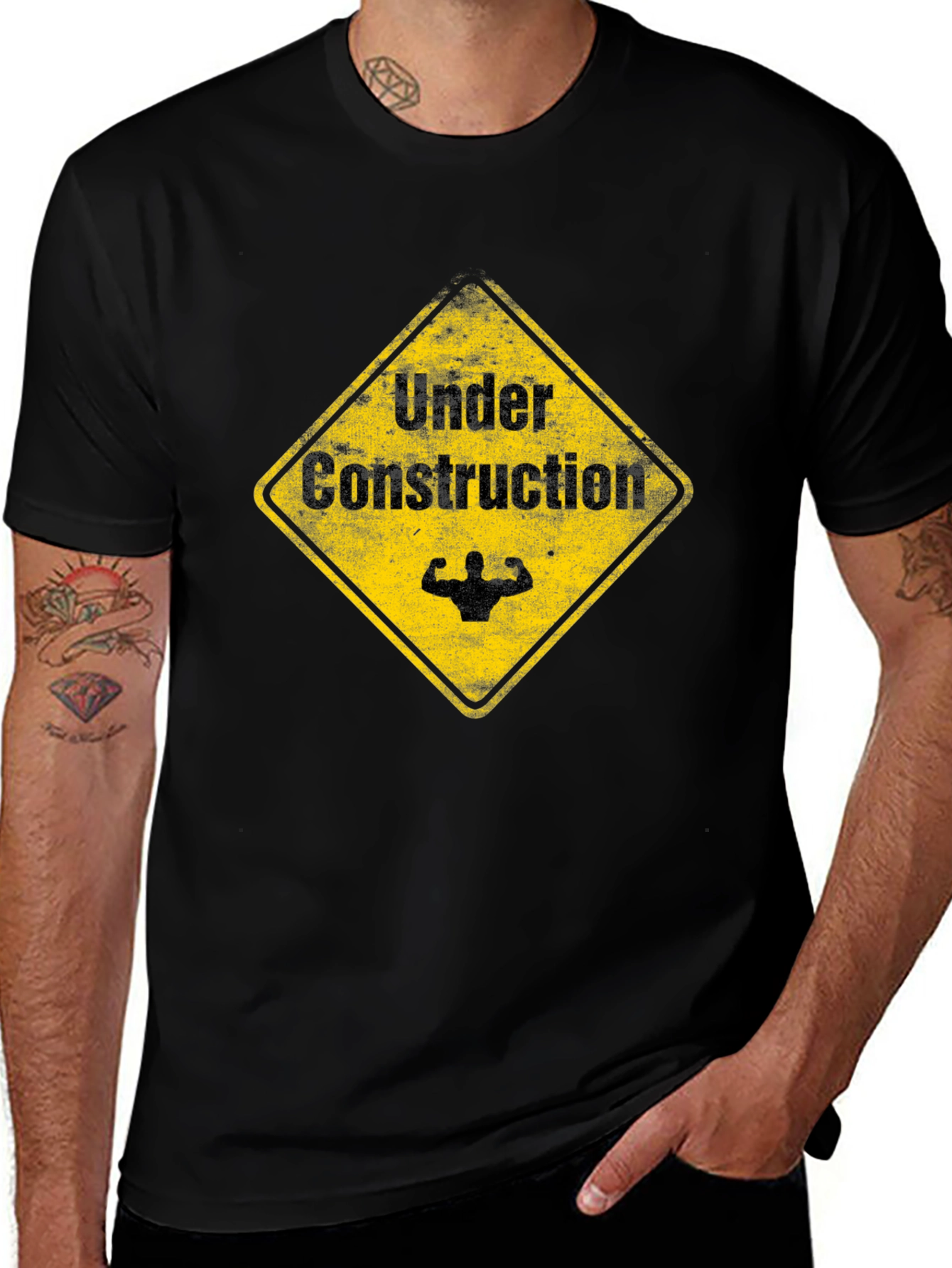 Under Construction Funny Gym T-Shirt