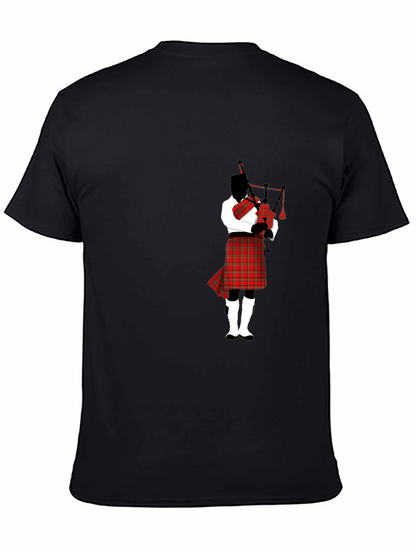 Bagpipe Player Black T-Shirt