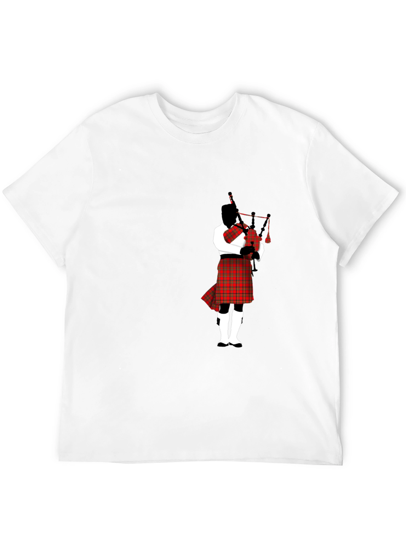 Bagpipe Player Black T-Shirt