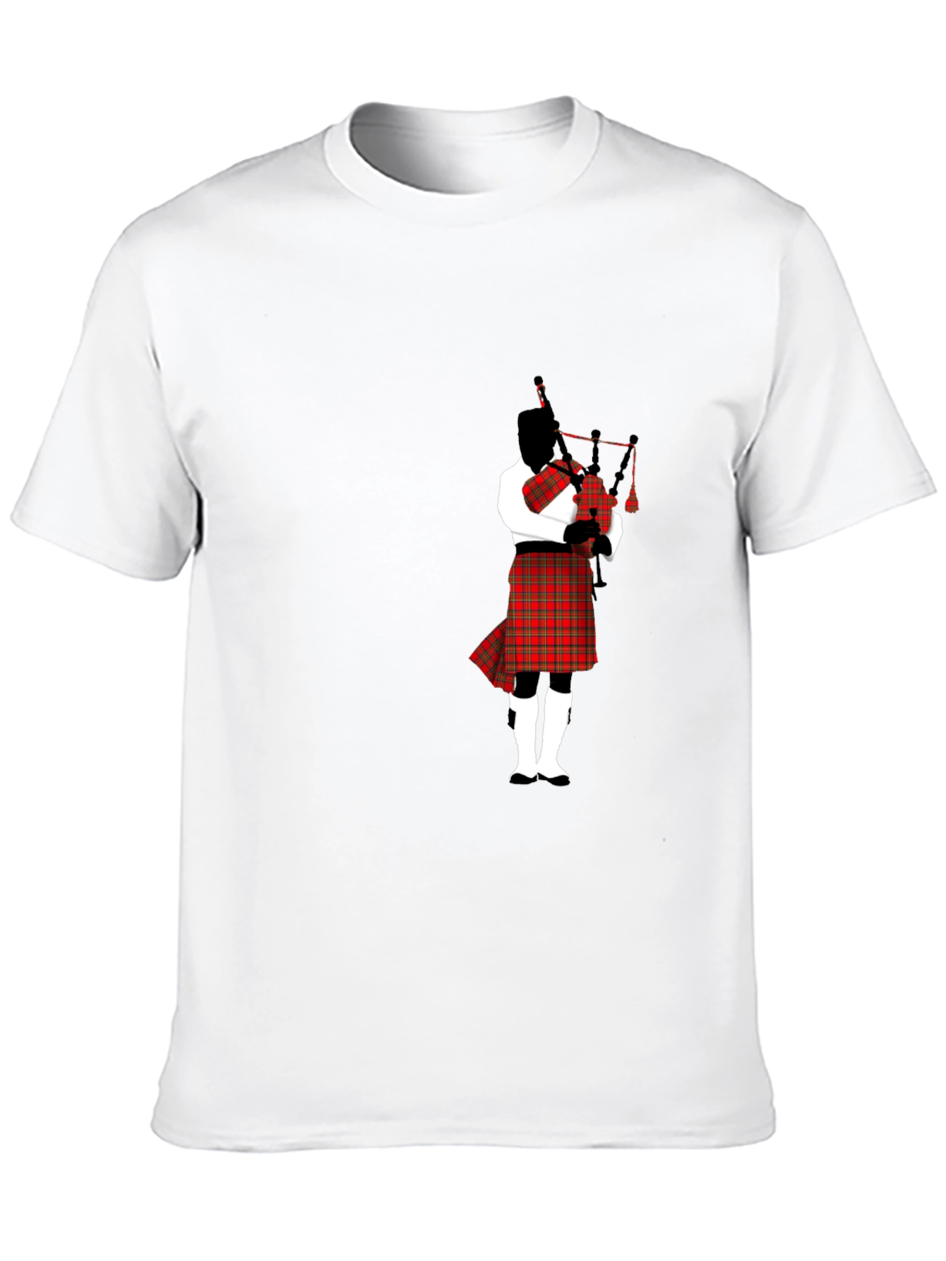 Bagpipe Player Black T-Shirt