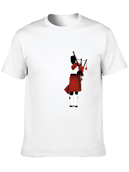 Bagpipe Player Black T-Shirt