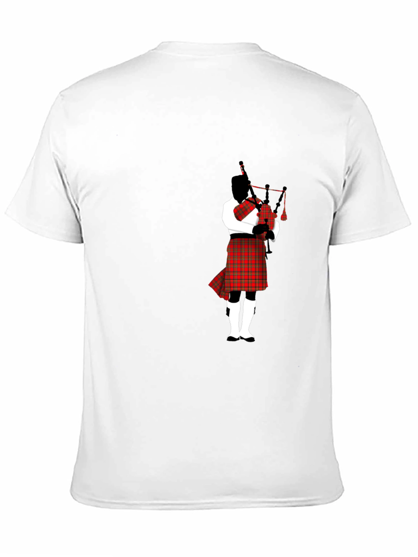 Bagpipe Player Black T-Shirt