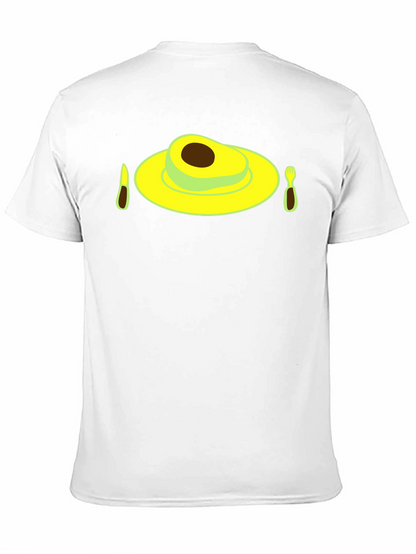 Avocado Breakfast Black T-Shirt - Novelty Graphic Tee