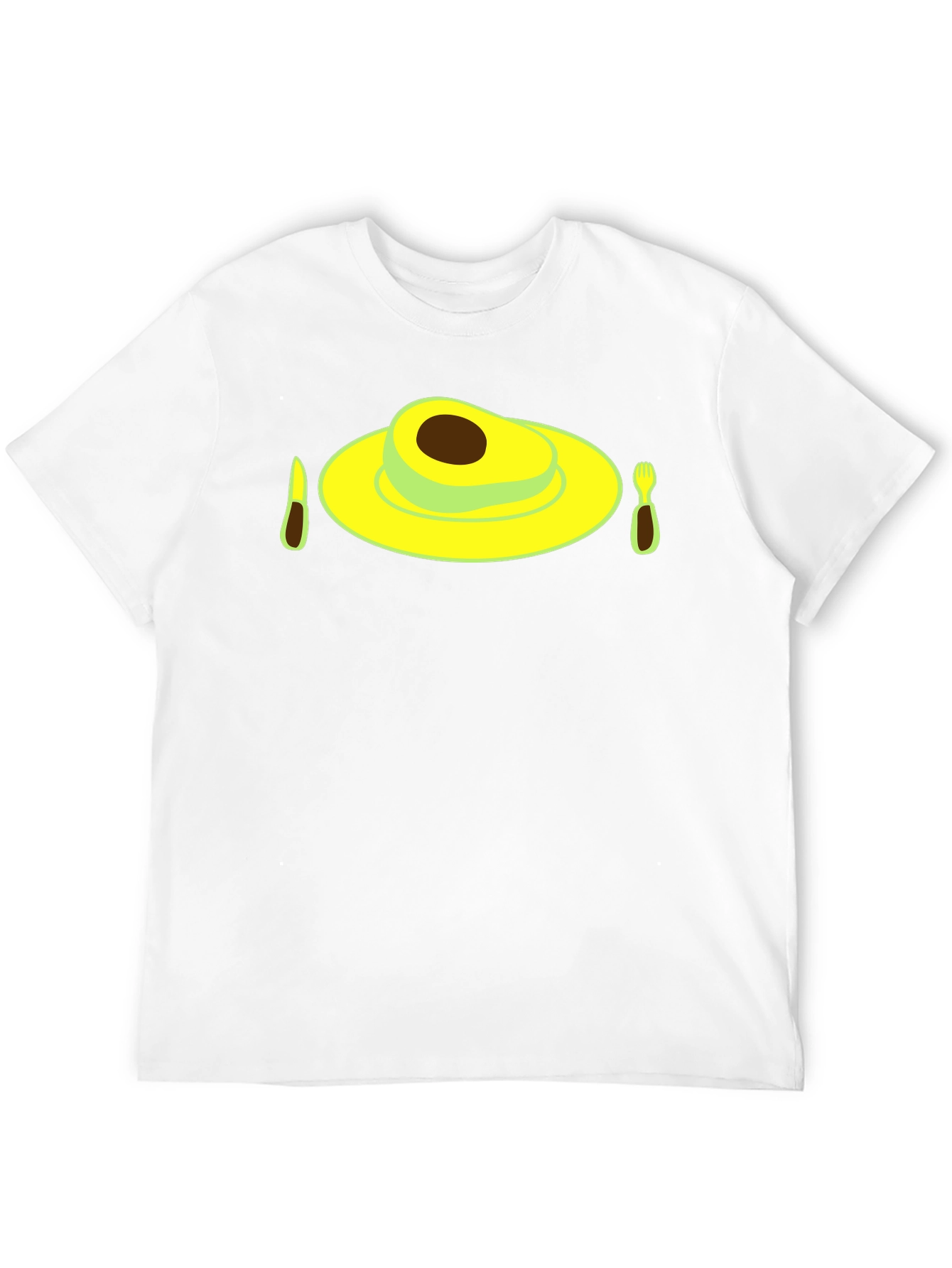 Avocado Breakfast Black T-Shirt - Novelty Graphic Tee
