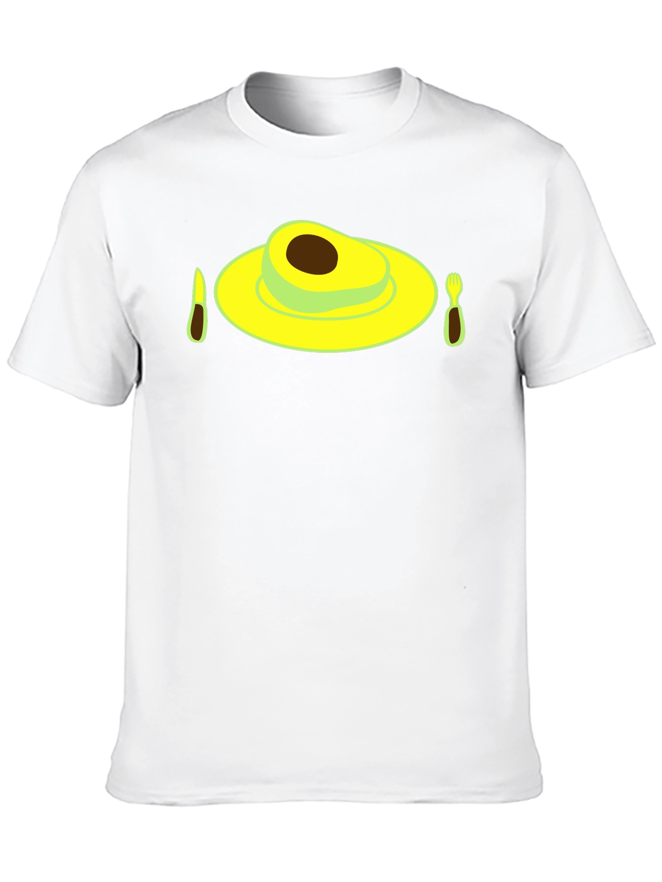 Avocado Breakfast Black T-Shirt - Novelty Graphic Tee