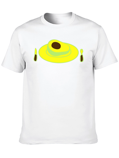 Avocado Breakfast Black T-Shirt - Novelty Graphic Tee