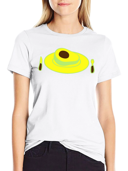 Avocado Breakfast Black T-Shirt - Novelty Graphic Tee