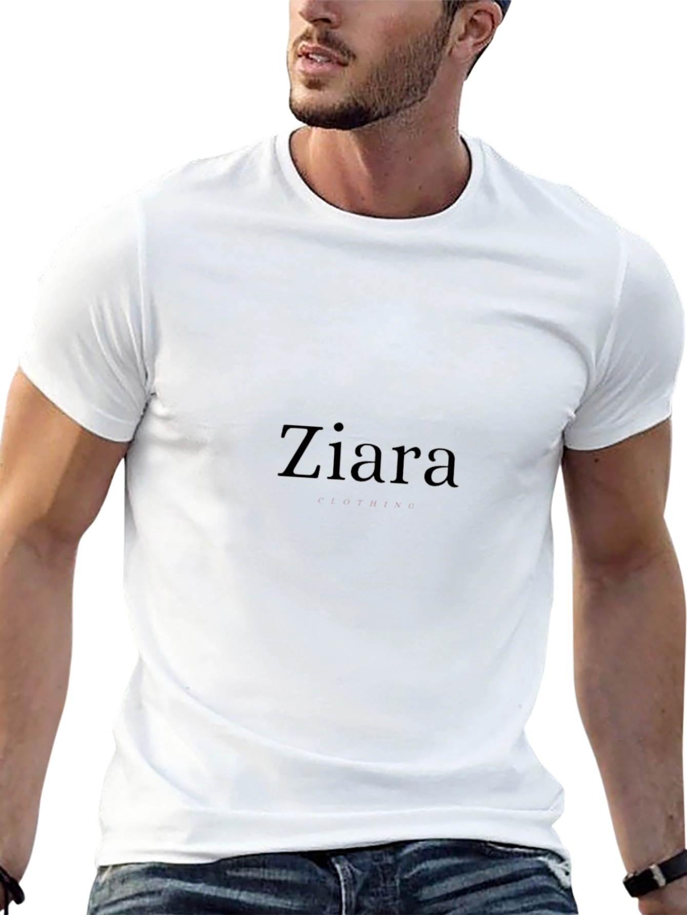 Ziara Graphic Print T-Shirt - Black