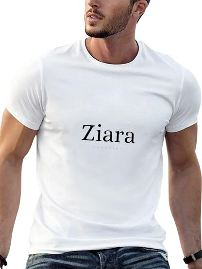 Ziara Graphic Print T-Shirt - Black