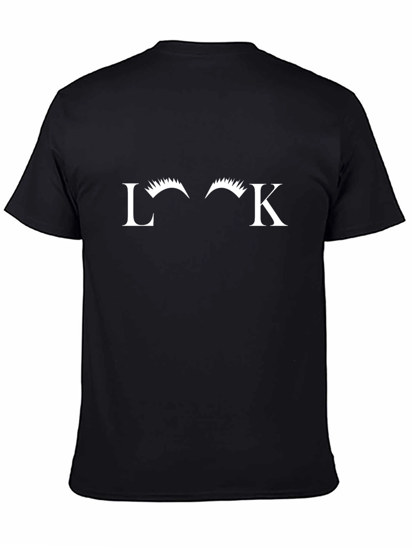 Stylish Look Graphic Tee - Black Cotton T-Shirt