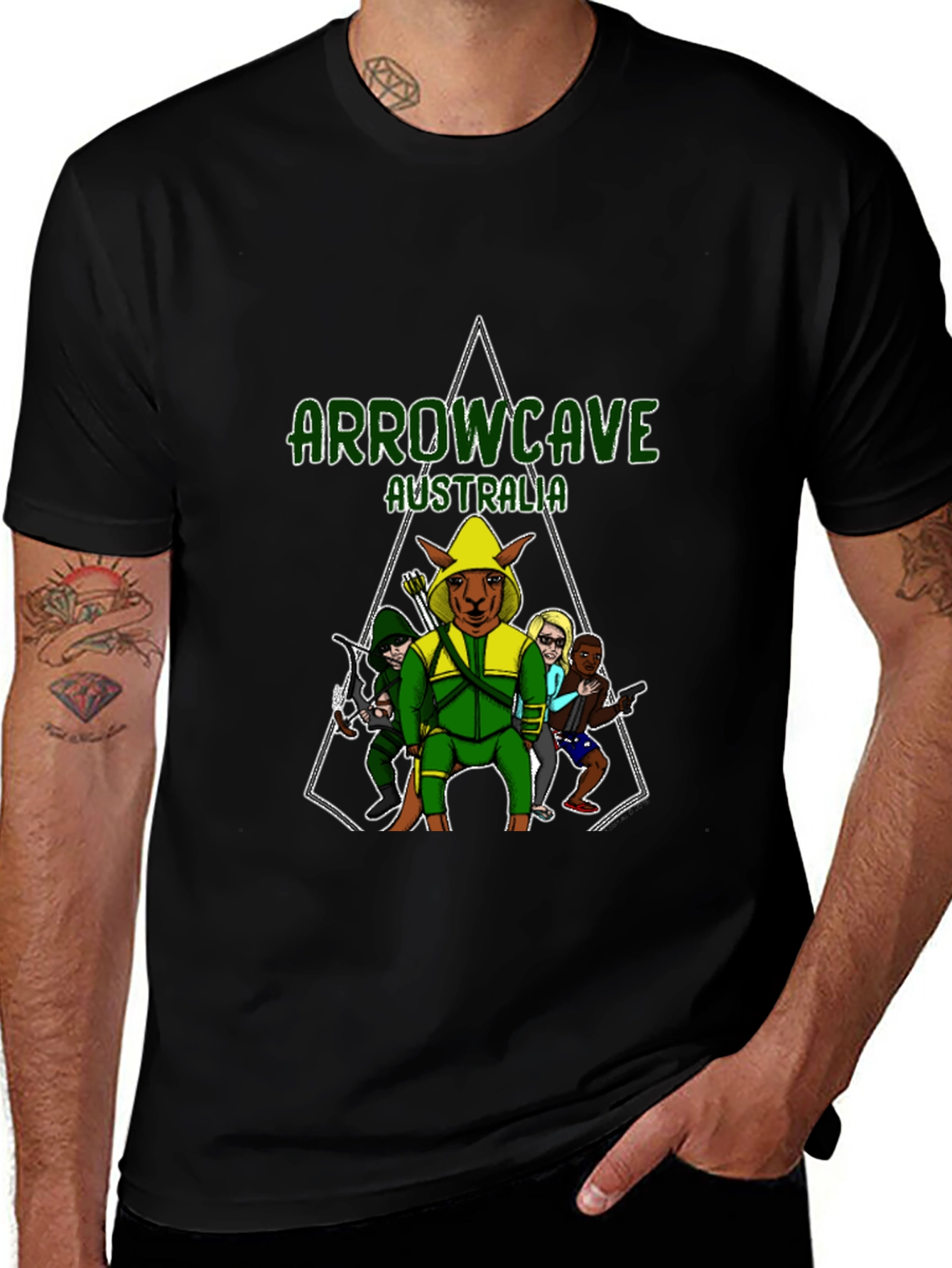 Arrowcave Australia T-Shirt - Novelty Graphic Tee