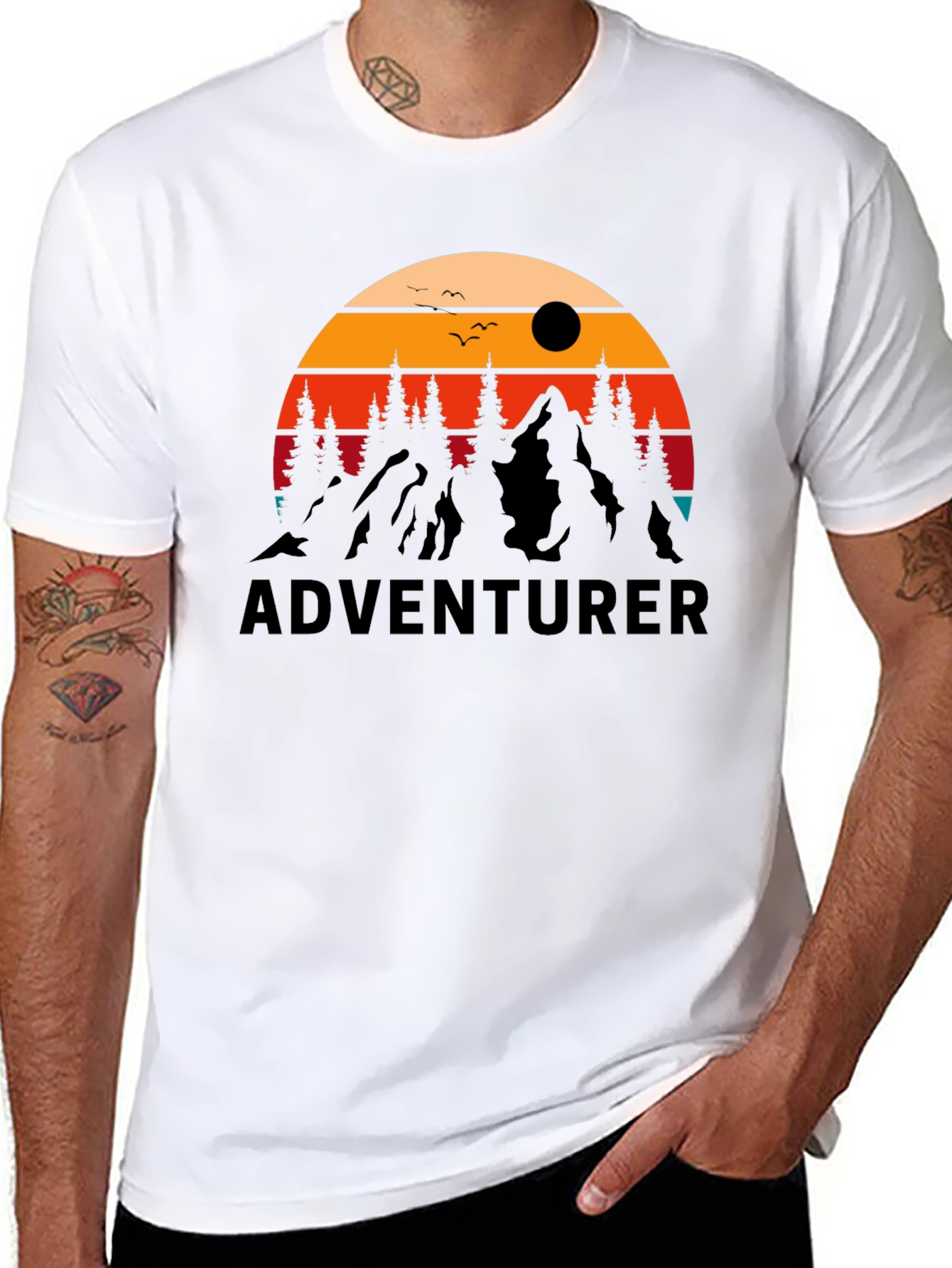 Adventurer Graphic Tee - Retro Outdoor Design
