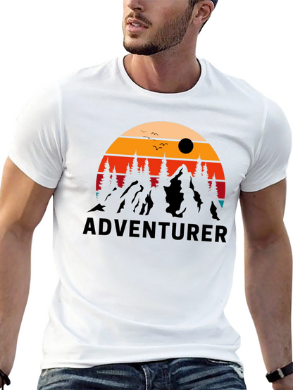 Adventurer Graphic Tee - Retro Outdoor Design