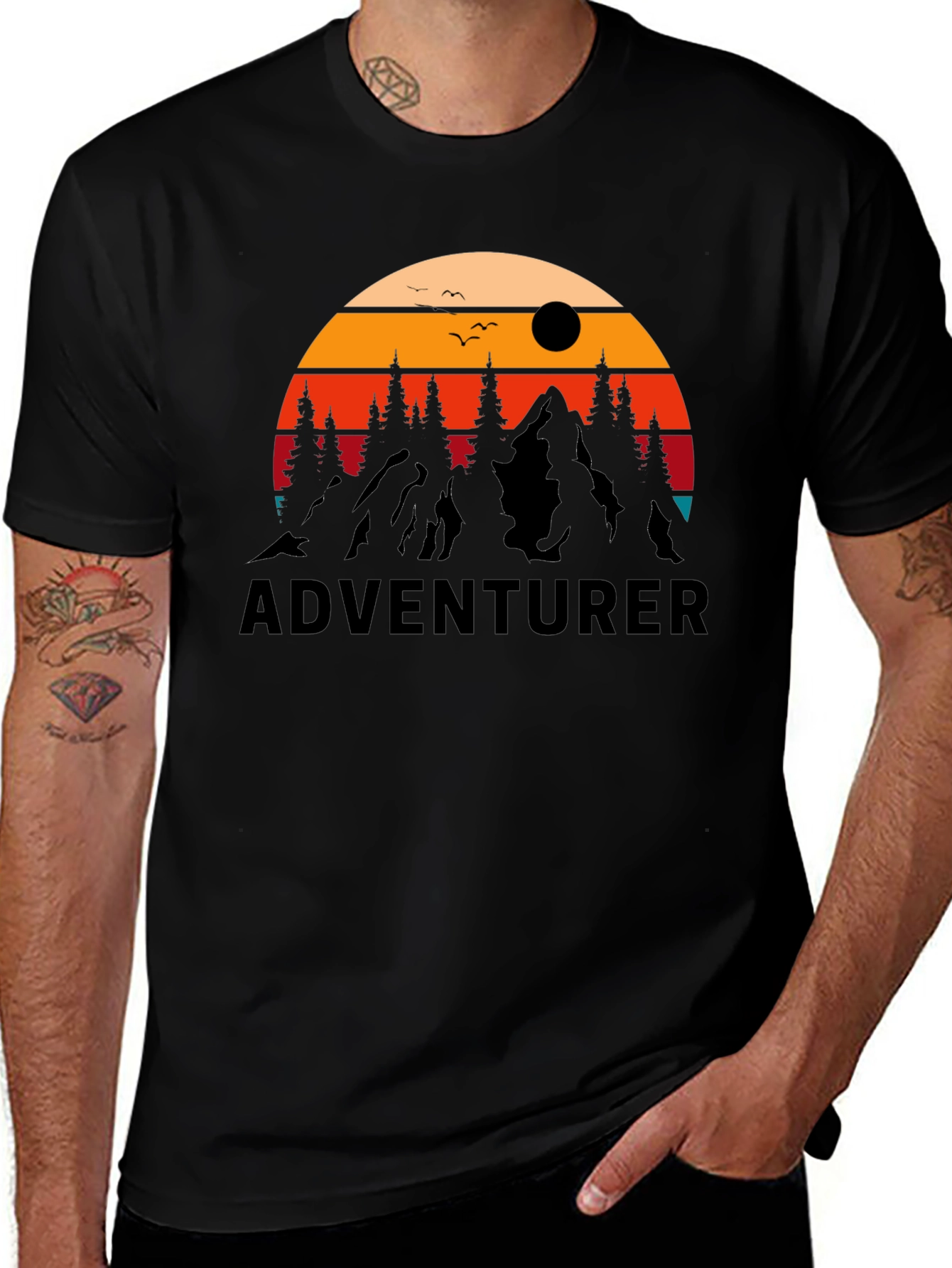 Adventurer Graphic Tee - Retro Outdoor Design