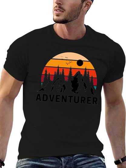 Adventurer Graphic Tee - Retro Outdoor Design