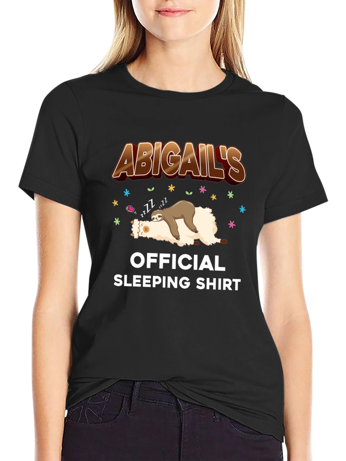 Abigails Official Sleeping Sloth Shirt