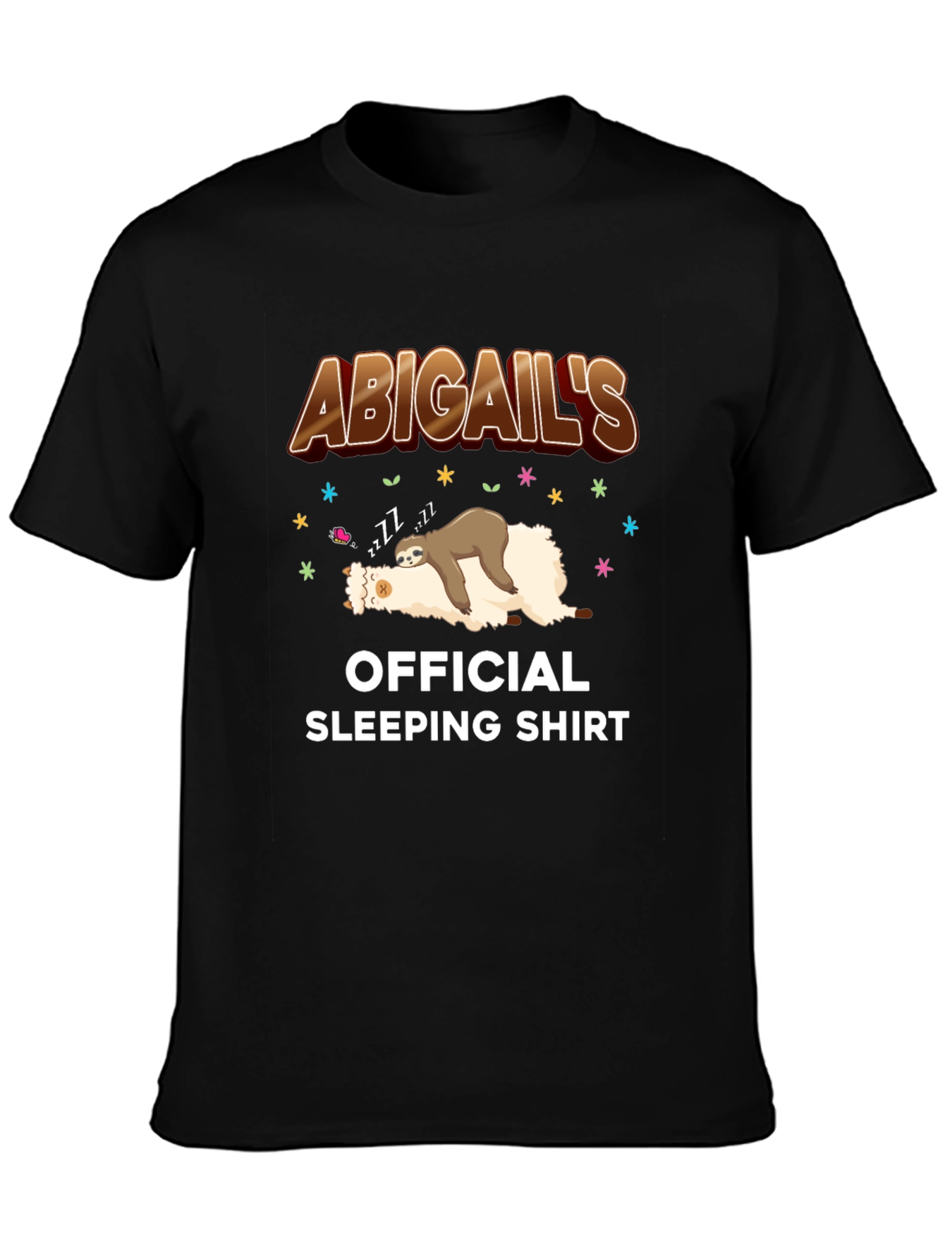 Abigails Official Sleeping Sloth Shirt