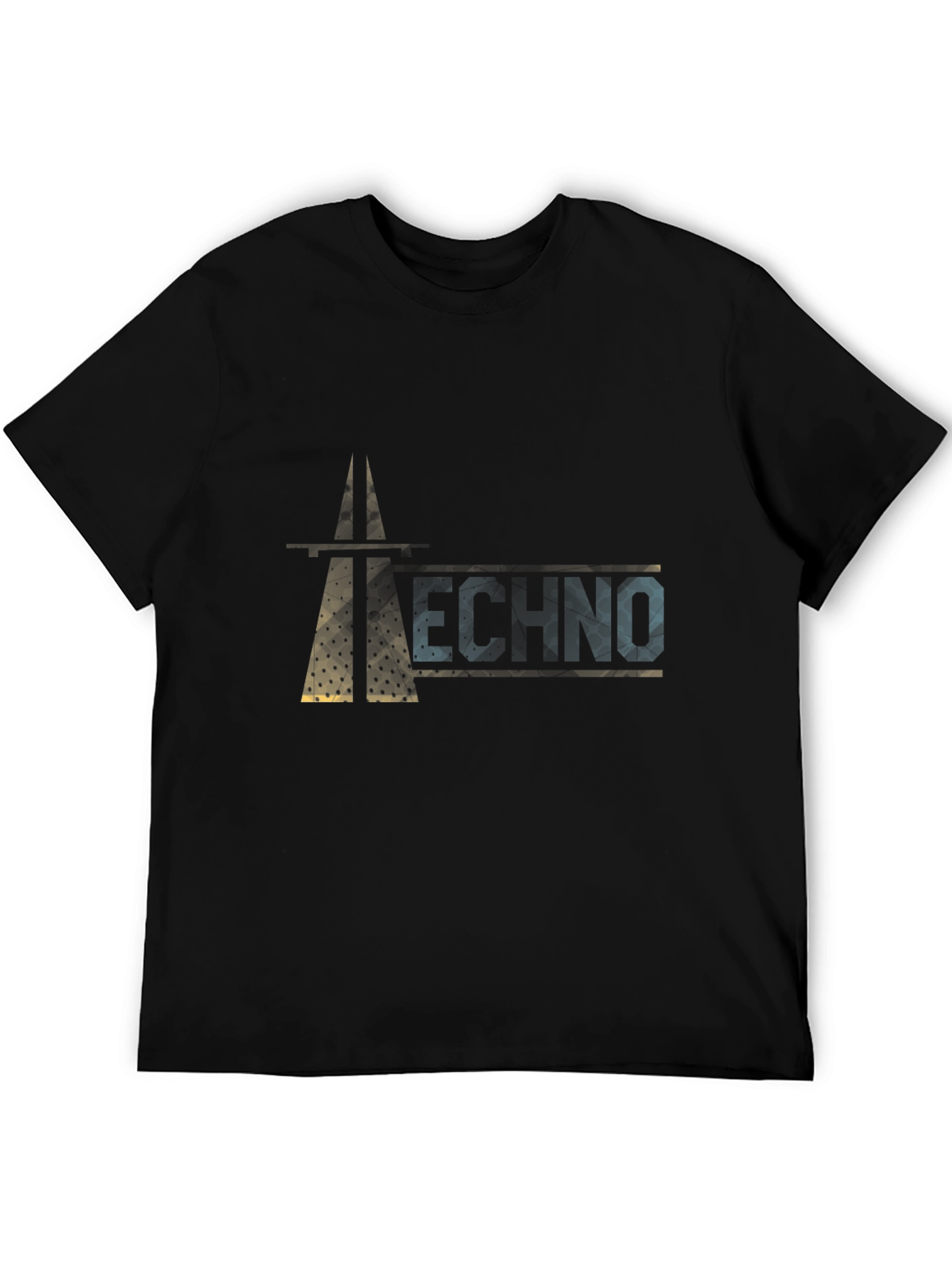 Techno Graphic Black T-Shirt