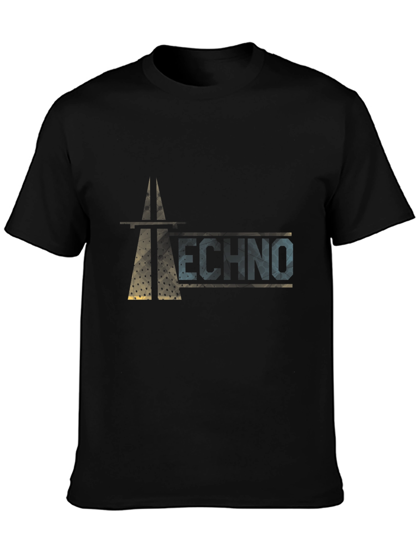 Techno Graphic Black T-Shirt