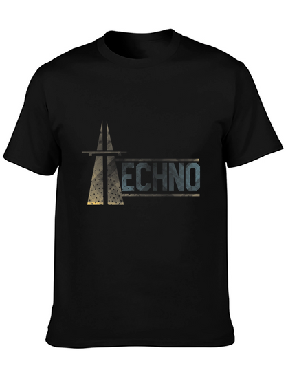 Techno Graphic Black T-Shirt