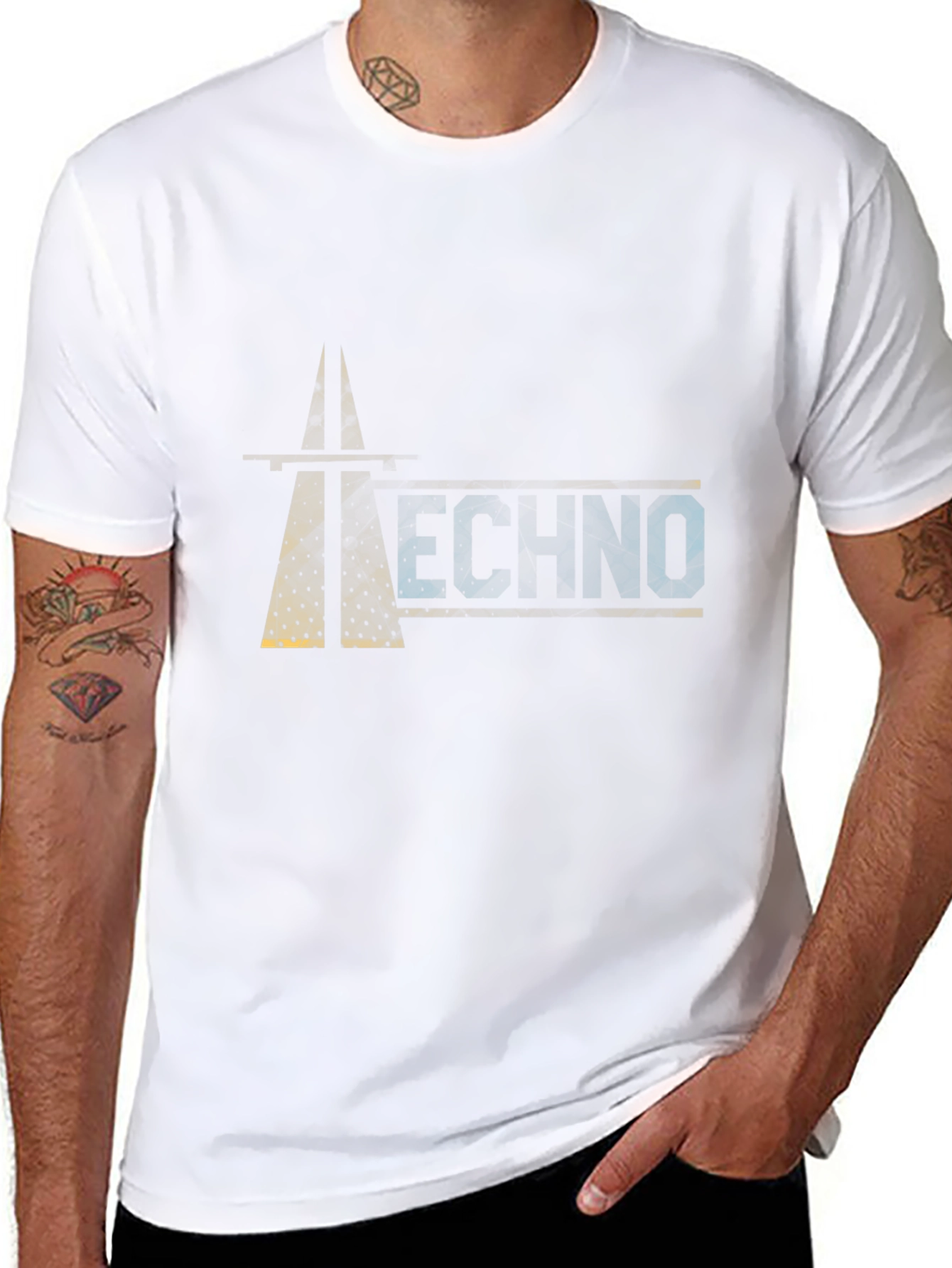 Techno Graphic Black T-Shirt