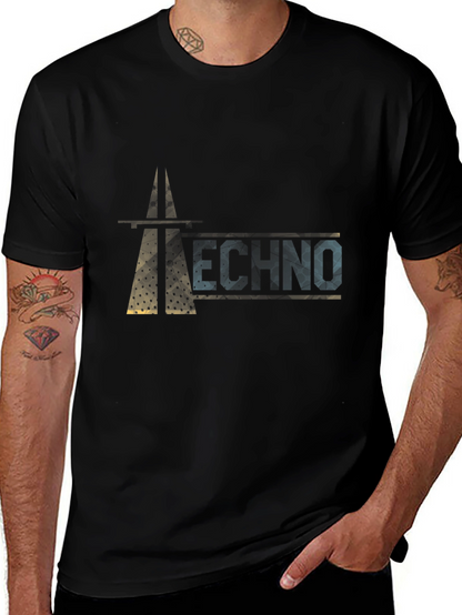 Techno Graphic Black T-Shirt