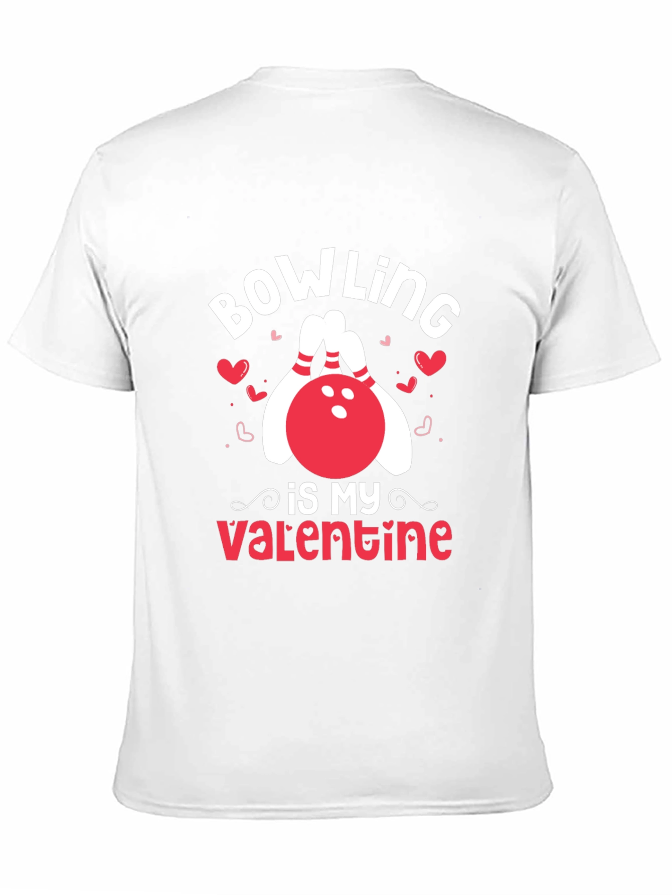 Bowling Is My Valentine Black T-Shirt