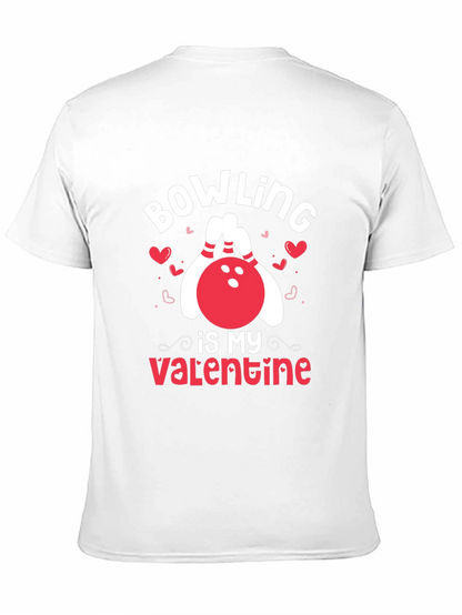 Bowling Is My Valentine Black T-Shirt