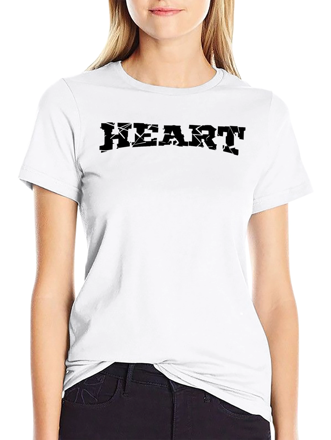 Black HEART Graphic T-Shirt