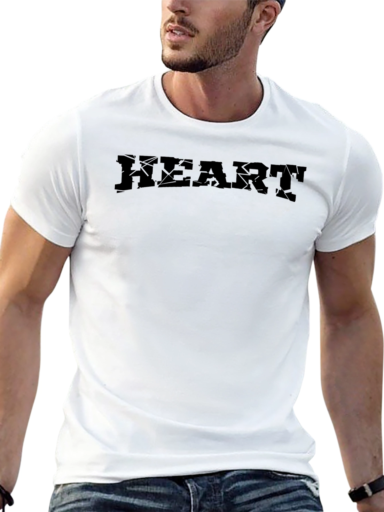 Black HEART Graphic T-Shirt