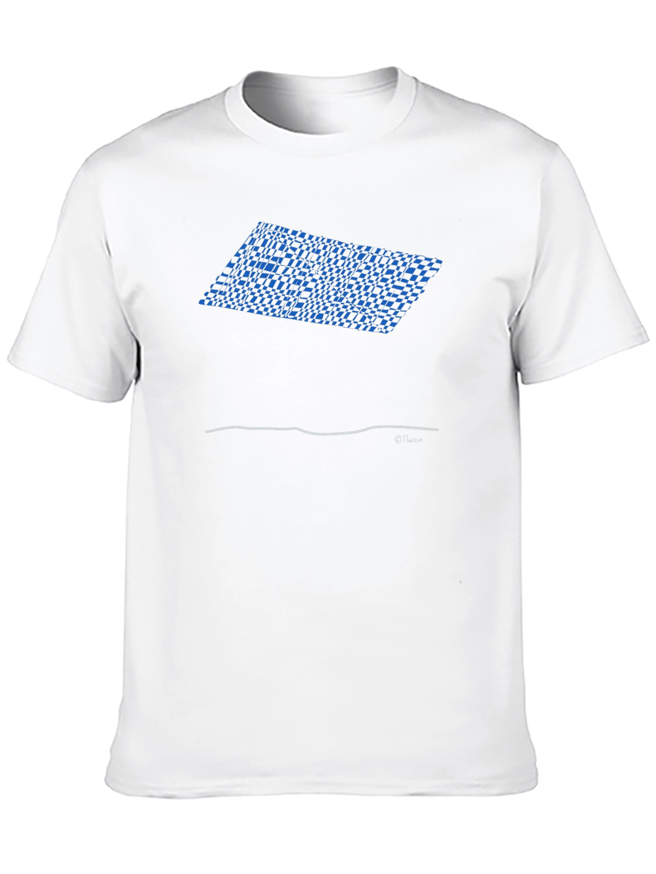 Abstract Geometric Graphic Black T-Shirt