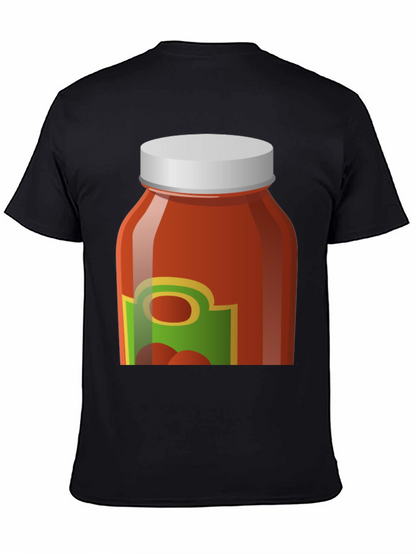 Tomato Sauce Jar Graphic Tee - Novelty T-Shirt