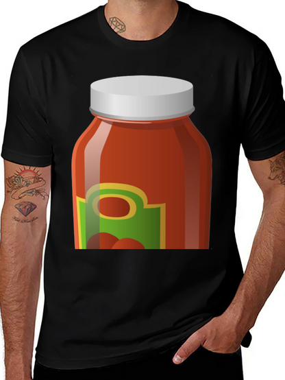Tomato Sauce Jar Graphic Tee - Novelty T-Shirt