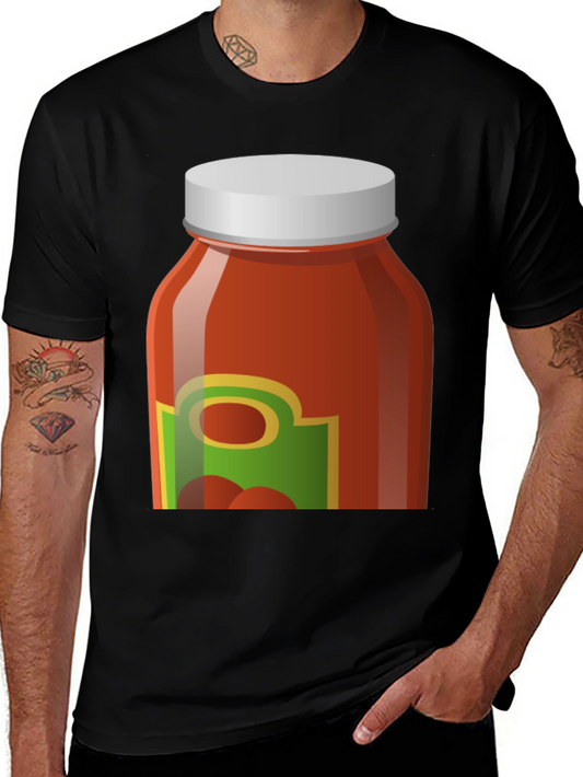Tomato Sauce Jar Graphic Tee - Novelty T-Shirt