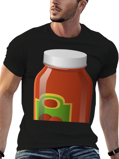 Tomato Sauce Jar Graphic Tee - Novelty T-Shirt