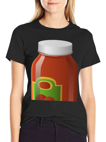 Tomato Sauce Jar Graphic Tee - Novelty T-Shirt