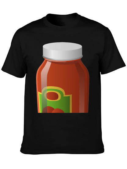Tomato Sauce Jar Graphic Tee - Novelty T-Shirt