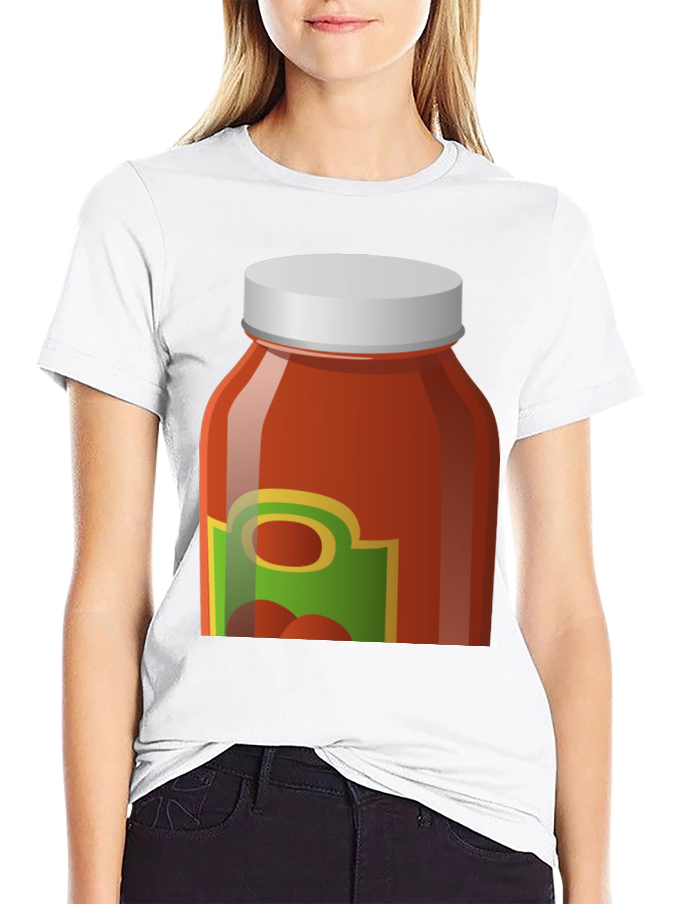 Tomato Sauce Jar Graphic Tee - Novelty T-Shirt