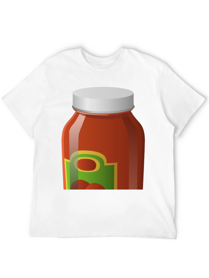 Tomato Sauce Jar Graphic Tee - Novelty T-Shirt