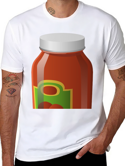 Tomato Sauce Jar Graphic Tee - Novelty T-Shirt
