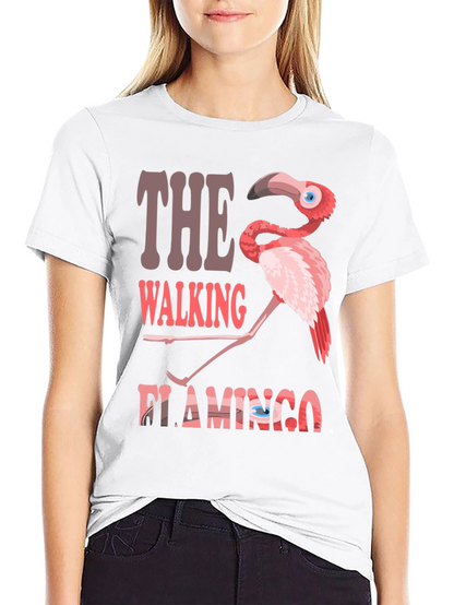 The Walking Flamingo Graphic T-Shirt