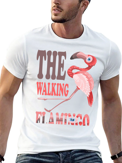 The Walking Flamingo Graphic T-Shirt