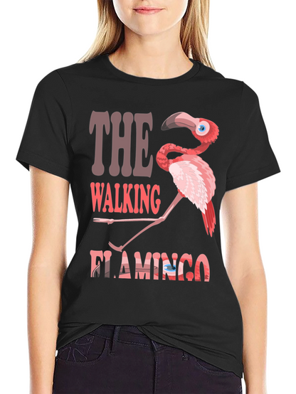The Walking Flamingo Graphic T-Shirt