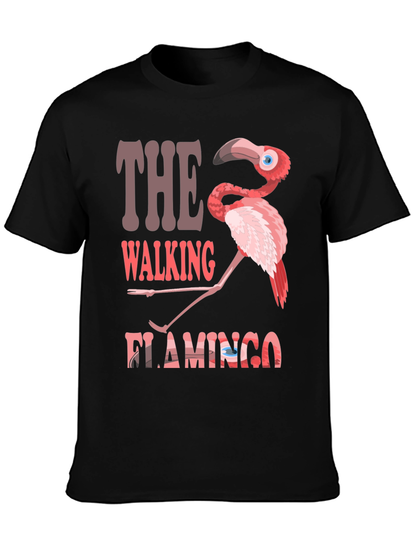 The Walking Flamingo Graphic T-Shirt