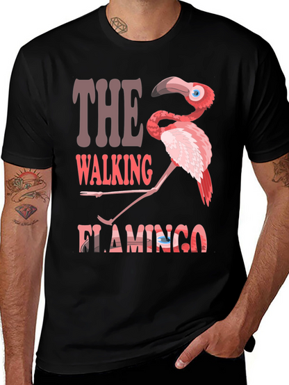 The Walking Flamingo Graphic T-Shirt