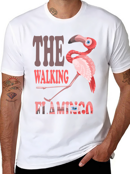 The Walking Flamingo Graphic T-Shirt