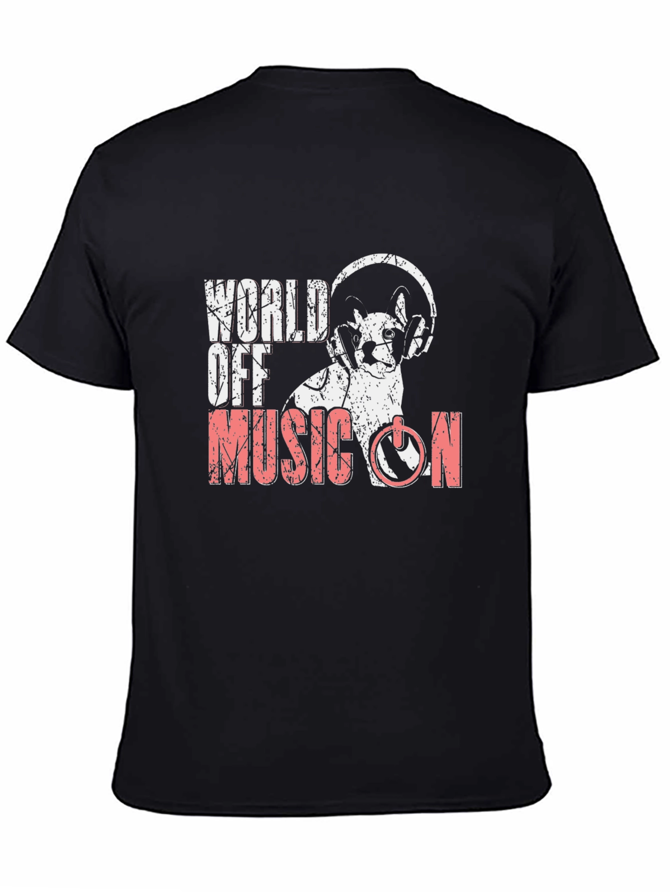 World Off Music On T-Shirt